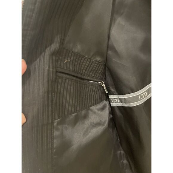 LTD Black edition Mens Jacket Size M Pockets W Multiple Inside Pockets Luxe - Picture 5 of 9